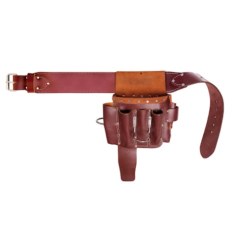 Sitepro Belt, Medium Pro Drywaller Pouch w/ Belt, Mahogany Brown 51-15091-M